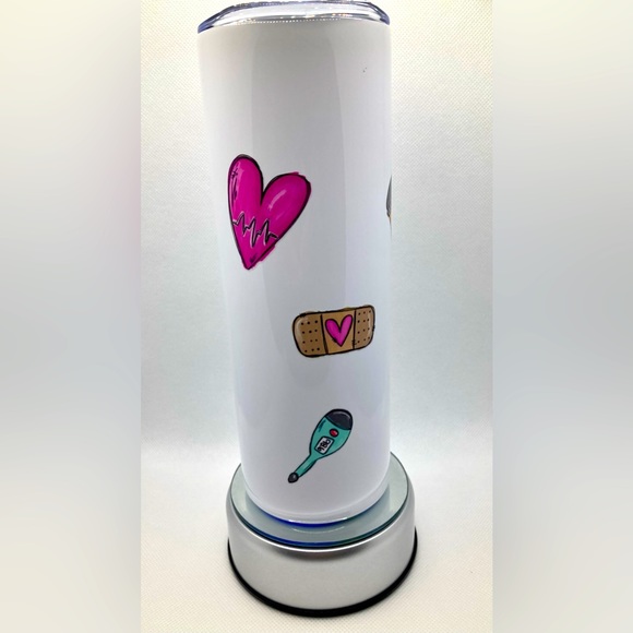 HANDMADE NURSE LIFE 20OZ SKINNY TUMBLER - Picture 4 of 5